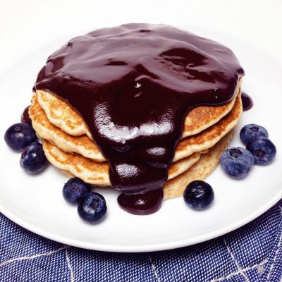 pancakes veganos de espelta con chocolate
